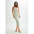 thumbnail image 2 of Strapless Crochet Midi Dress (S, FrostyGreen), 2 of 8