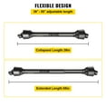 thumbnail image 4 of 1 3/8 Inch 6 Tooth Splined Round Head Power Take Off Shaft 4 Series Tractor PTO Shaft 39-55 Inch Black for Brush Cutter Fine Mower Rotary Mower, 4 of 6