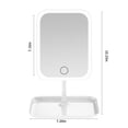 thumbnail image 3 of Danhjin The Mirror Folding Travel Mirror Lighted Makeup Mirror With LED 3 Color Light Modes, USB Rechargable, Portable, Thin, CompactVanity Mirror With Screen Dimmin, 3 of 9