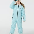thumbnail image 4 of Rohuuque Kid's Snowsuits Boys Ski Suits Jackets Girls Waterproof Coats Jumpsuits Winter Snowboarding Outdoor 7 Years Blue, 4 of 8