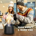 thumbnail image 3 of Tabletop Fire Pit, Heat-Resistant Design, 13.5x13.5x10cm, Decorative Modern Sculpture, Portable Stove Table Bonfire, Easy Setup and Use, for Patio Terrace Garden Backyard(1pcs,kkl), 3 of 9
