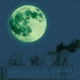 thumbnail image 2 of Pegatinas de pared de luna luminosa de 30 cm para decoración de habitación de niños, pegatina decorativa de luna luminosa, luz verde/azul/rosa, 2 of 6