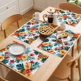 thumbnail image 5 of Summer Placemats Set of 2, Tropical Plants Flowers Pineapple Non-Slip Place Mats Washable Table Mats for Kitchen Dining Table Decorations Indoor/Outdoor, 5 of 9