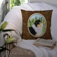 thumbnail image 3 of Caroline's Treasures SS8316PW1414 Australian Shepherd Fabric Decorative Pillow, 14Hx14W, multicolor, 3 of 4