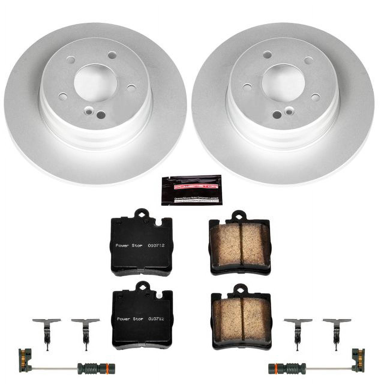 PowerStop Rear Geomet Coated Brake Rotor and Pad Kit Fits: MERCEDES-BENZ Select Models CRK627