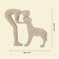 thumbnail image 5 of Unique Bargains Dog Statue Decorations Cute Dog Decor for Office Living Room Bedroom Home Brown, 5 of 7