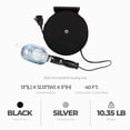 thumbnail image 3 of Master Electrician 75W Trouble Light & 40' Extension Cord Reel,Housing Only, 3 of 6