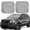 GlitterSilver, variant on Naloa Pink Glitter 2 Piece Foldable Car Sun Shades, Car Windshield Sunshade, Front Window Sunshade for Car, Truck, SUV - Small