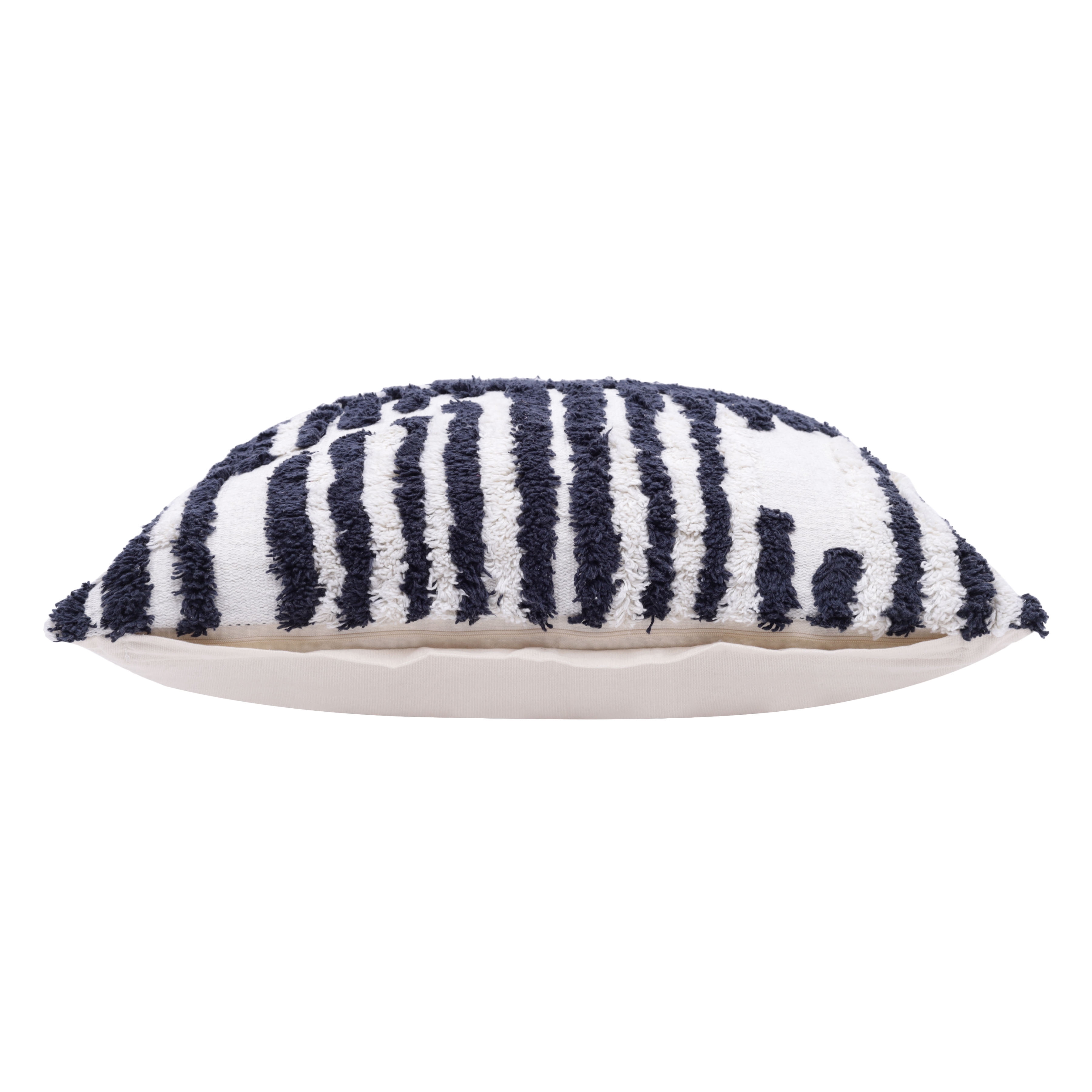 Harlow Hill Stacy Garcia Navy/white Geometric 22" x 22" Cotton Adult Decorative Feather Filled Pillow