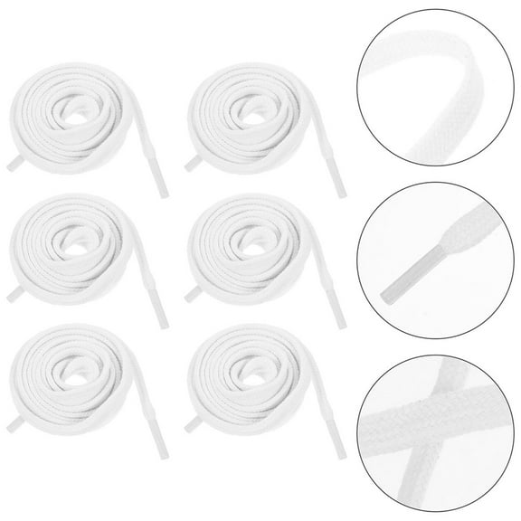 WHAMVOX 4 Pairs Flat Shoelaces Replacement Sneaker Laces Shoelaces Casual Sneakers Shoe Laces (120cm)