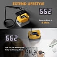 thumbnail image 4 of Cordless Soldering Station for Dewalt 20V Max Battery-with 2 Auxiliary Helpers Electric Digital LCD Display Soldering lron Station Fast Heating Up Soldering Station for DlY,Appliance Repair-Tool Only, 4 of 8