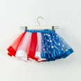 thumbnail image 4 of Fengyings Kids Girls July 4th American Flag Printed Tutu Skirt Independence Day Dance Short Dress, 4 of 9