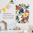 thumbnail image 4 of FORMRS Acrylic Clipboard with Low Profile Clip Standard A4 Letter Size, 12.5" x 9", Red Japanese Floral Pattern, 4 of 8