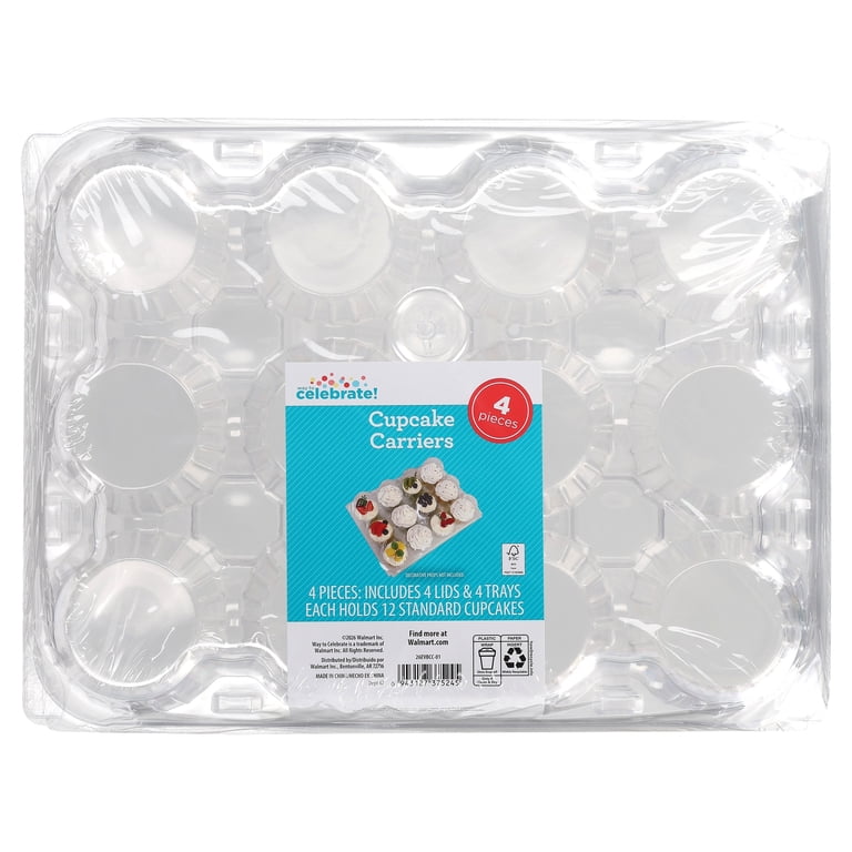 Way To Celebrate Clear Cupcake Carrier, 4-Pack photo 5