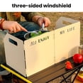 thumbnail image 3 of Meileang Folding Camping Stove Windscreen 4 Plates Design Rustproof Corrosion Resistant Outdoor Cooker Butane Burner Wind Shield, 3 of 8