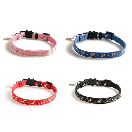 

4Pcs Cute with Moon and Stars Pendant Adjustable Necklace Rabbit