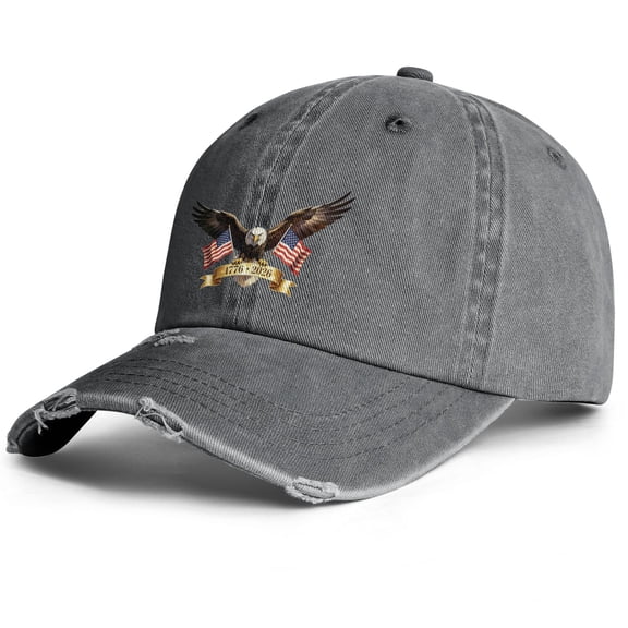 United States 250th Anniversary Hat with USA Freedom Inspired Printed Theme for Sports Travel and Daily Wear