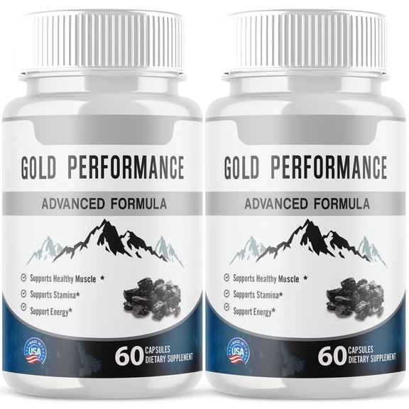 Gold Performance Advanced Formula Pills All Natural Vitamin Supplement 120 Capsules