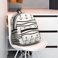 thumbnail image 5 of Pofeuu Anchors and Ropes Print Laptop Backpack Travel Canvas Backpack for School Lightweight and Comfortable Backpack College Backpack Schoolbag, 5 of 6
