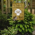 thumbnail image 2 of Caroline's Treasures BB1505GF White Poodle Spoiled Dog Lives Here Flag Garden Size , Small, multicolor, 2 of 3