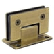 thumbnail image 2 of 304 Stainless Steel Glass Door Hinge Shower room Glass Holder 90 135 180 Degrees Glass Clamp Bathroom chip, 2 of 5
