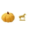 thumbnail image 1 of Cojines de calabaza de Halloween, cojín de sofá relleno para decoración de dormitorio y escultura de figura de caballo, estatua de animal de resina, 1 of 8