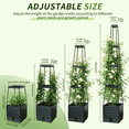 thumbnail image 2 of 2 Packs Raised Garden Bed Tomato Planter with Trellis, 57" Tomato Cages for Climbing Vegetables Plant, Self Watering Planters Box for Garden Pots for Patio Greenhouse Indoor Outdoor, 2 of 8