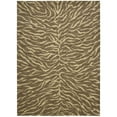thumbnail image 2 of Nourison  Design Dimension Area Rug Brown 7' 9" x 10' 10" Latex Free Animal,Abstract 7' x 9' Indoor Beige Rectangle, 2 of 5