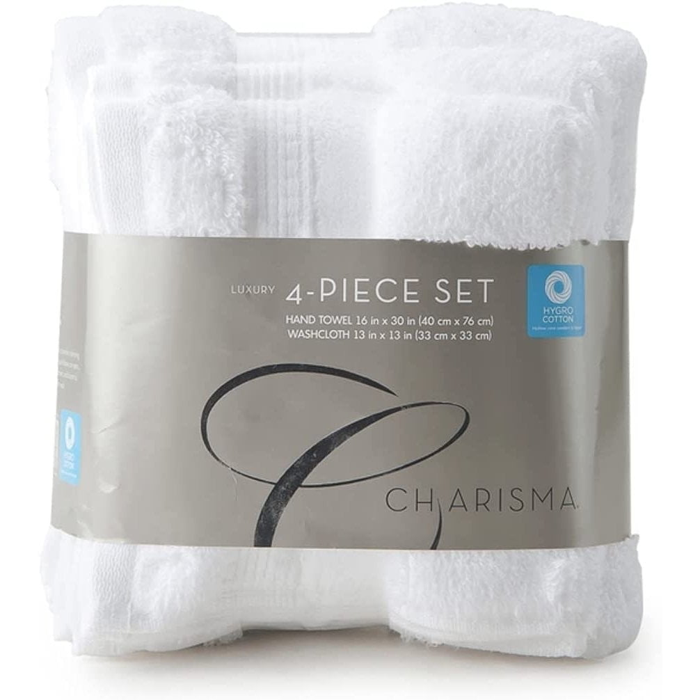 Charisma Luxury 100% Hygro Cotton Hand Towels & Wash Cloths 4