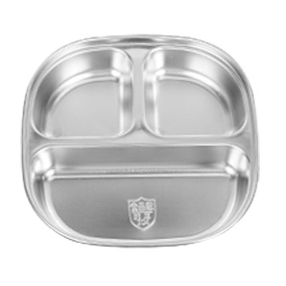 Stainless Steel Divided Dinner Tray,Lunch Container Food Plate for School,Kids Snack Meal Plate