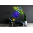 thumbnail image 3 of UFO Astronaut Spaceman Neon Sign, Art Wall Decor, 3 of 4