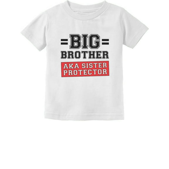 Tstars Boys Big Brother Shirt Gifts for Brother Gift for Big Brother AKA Little Sister Protector Big Bro Pregnancy Baby Announcement Gifts for Boys Shirts for Grandson Toddler Infant Kids T-Shirt