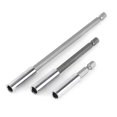 thumbnail image 2 of 3pcs Electrical Drill Screwdriver Extension Bar Magnetic Bit Holder 1/4" Shank Tool, 2 of 5
