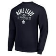 thumbnail image 2 of Men's Starter Navy Toronto Maple Leafs Stick And Puck Logo Fleece Pullover Sweatshirt, 2 of 3