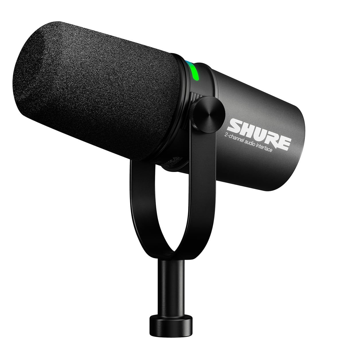 Shure MV7+ Hybrid Output USB-C & XLR Podcast Microphone (Black