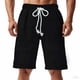 thumbnail image 2 of Mens Elástico de la Cintura Pantalones Cortos de Ocio de Color Sólido de Punto de la Moda, Poliéster Versátil para la Primavera Verano Al Aire Libre Y el Uso Casual Diario, 2 of 9