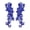 Altotux-OL48-Royalblue, variant on 12 Colors Pair of Floral Venice Lace Applique Embroidered Bridal Guipure Patch Motif (2 Pieces) (Ivory)