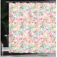 thumbnail image 3 of Ambesonne Cat Lover Shower Curtain, Felines and Knits Drawing, 69"Wx70"L, Champagne Multicolor, 3 of 4