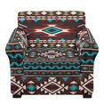thumbnail image 2 of FKELYI Stretch Couch Cover for Living Room Armchair Slipcover with Individual Cushion Cover Aztec Geometric Print Non-Slip Washable Furniture Protector Sofa Decor, 2 of 7