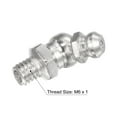 thumbnail image 3 of Uxcell Nickel-Plated Iron 45 Degree Hydraulic Grease Fitting M6 x 1mm Thread 10 Pack, 3 of 5