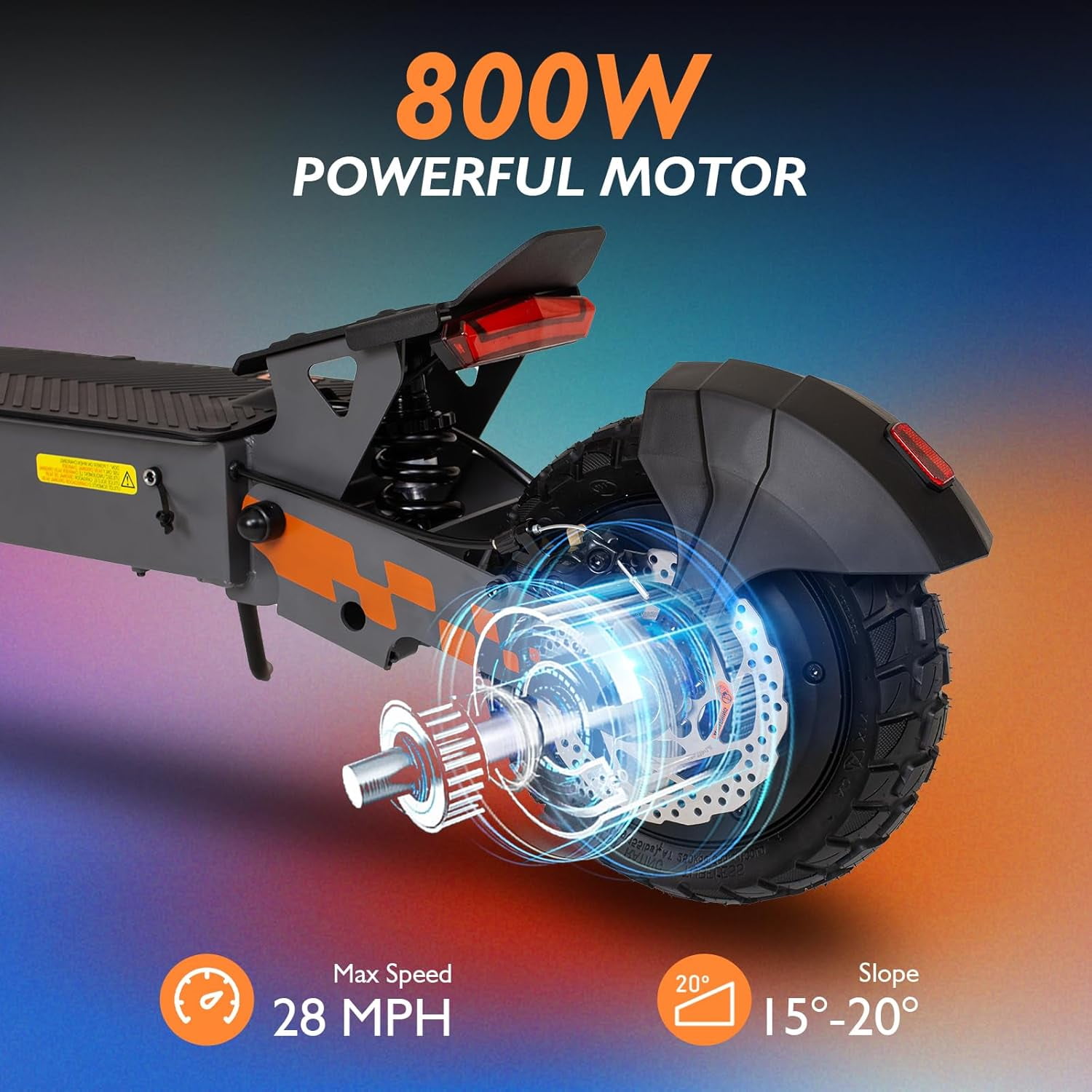 KUKIRIN G2 Electric Scooter for Adults | 720WH Power | 800W Motor | 48V 15Ah Battery, 10" Off-Road Tires, Advanced Foldable Commuting Electric Scooter with Dual Disk Brakes