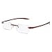 thumbnail image 3 of Visualites 1 Tortoise 2.25 Power Lightweight Rimless Rectangle Reading Glasses, 3 of 4