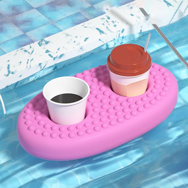 Flotador inflable Copa Lata shamjiam Soporte de Bebida