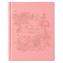 KJV Holy Bible, My Promise Bible, Faux Leather Hardcover w/Bible Tabs, Coloring Stickers, Ribbon Markers, King James Version, Pink