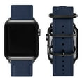 thumbnail image 2 of WFEAGL Apple Watch Band Genuine Leather iWatch Replacement Strap 38mm 40mm Dark Blue/Black, 2 of 9