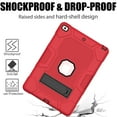 thumbnail image 4 of iPad 6th Generation Case, iPad 5th Gen Case, Dteck Heavy Duty Shockproof Kickstand Cover for Apple iPad 6th 5th Gen 9.7" 2018/2017, Red, 4 of 4