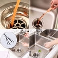 thumbnail image 5 of Paquete de 6 herramientas de limpieza para quitar zuecos de drenaje de pelo de serpiente para fregadero de cocina, bañera y ducha (1 paquete de removedor de zuecos de serpiente de drenaje + 5 paquetes de herramientas de alivio de drenaje) oso de fresa Electrónica, 5 of 5