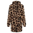 thumbnail image 5 of Vestido de sudadera corto con bolsillos con capucha y estampado de manga larga para mujer informal suelto a la moda Pompotops hdfakjf1713, 5 of 5