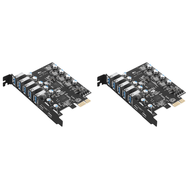 Tarjeta Adicional PCIe Bsvklp USB 3.0 Compatible Con Controlador Windows XP/Vista/Server/7/8/10 5 Gbps