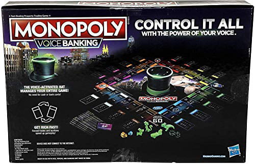 Monopoly Voice Banking Electronic Family Board Game for Ages 8 and Up 